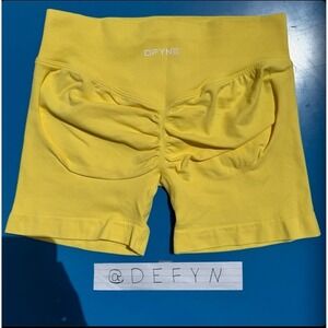 yellow impact dfyne shorts medium